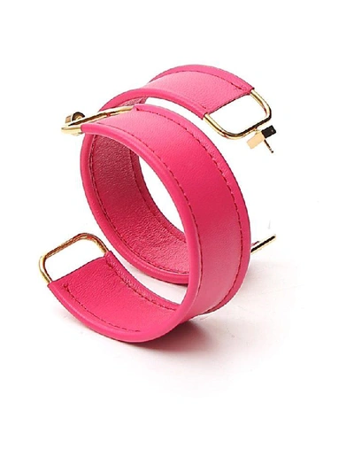 Shop Jacquemus Les Fauteuils Earrings In Pink