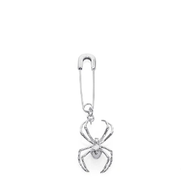 Shop Ambush Spider Detail Pendant Earring In Silver