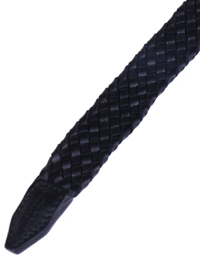 Shop Bottega Veneta Classic Belt In Black