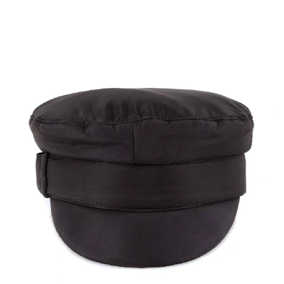 Shop Ruslan Baginskiy Baker Boy Belted Cap In Black