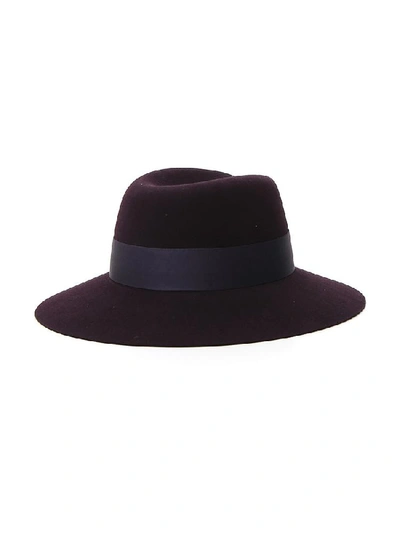 Shop Maison Michel Virginie Bow Hat In Black