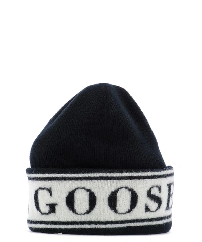 Shop Canada Goose Logo Knitted Beanie In Multi