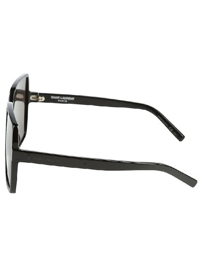 Shop Saint Laurent Eyewear Square Sunglasses In Black