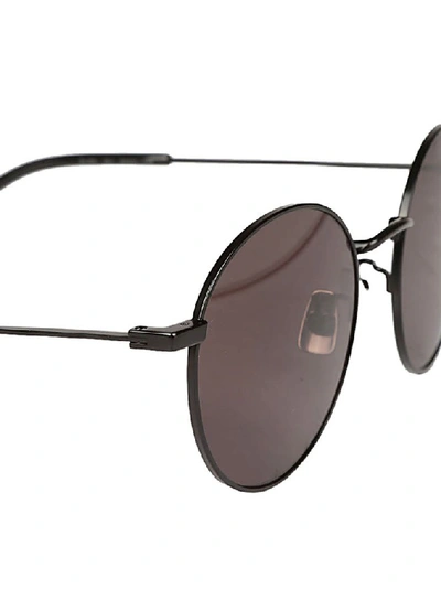 Shop Saint Laurent Eyewear Round Framed Sunglasses In Black