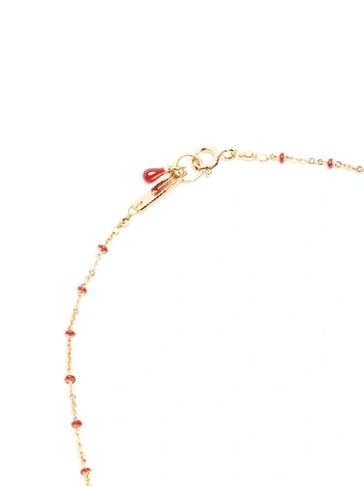 Shop Isabel Marant Chain Tassel Necklace In Red