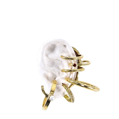 Shop Angostura Single Ring Earring In Gold