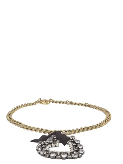 Shop Lanvin Heart Pendant Necklace In Gold