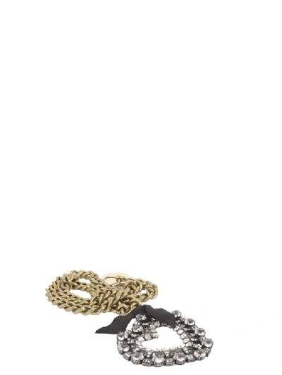 Shop Lanvin Heart Pendant Necklace In Gold