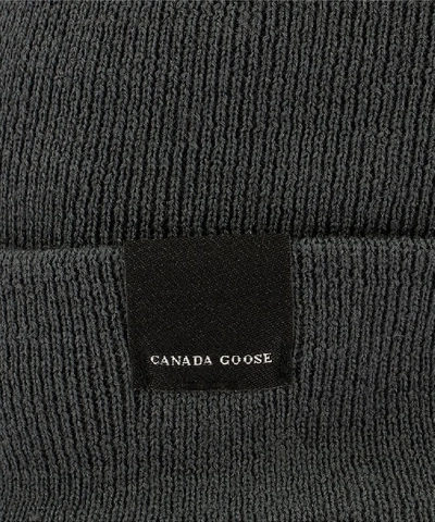 Shop Canada Goose Logo Patch Beanie In Grey
