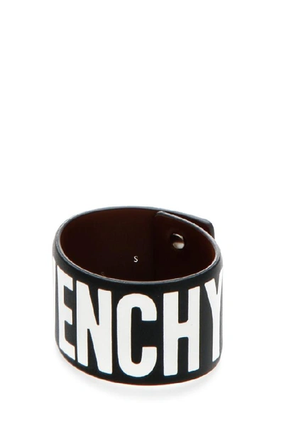 Shop Givenchy Logo Bracelet In Black