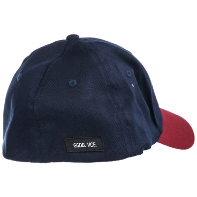 Shop Golden Goose Deluxe Brand Logo Cap In Blue