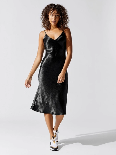 Shop Lna Shine Slip Dress In Black