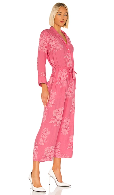 Shop Icons Objects Of Devotion Draper Jumpsuit In Shadow Rose