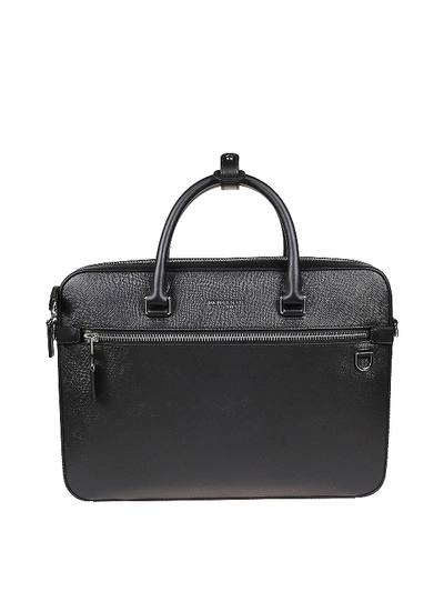 Shop Michael Kors Henry Laptop Bag In Black