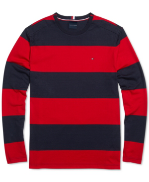 tommy hilfiger striped long sleeve shirt