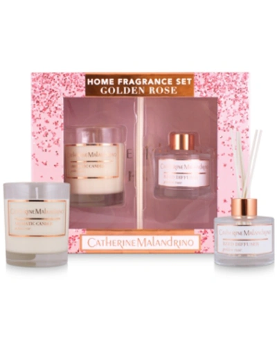 Shop Catherine Malandrino 2-pc. Golden Rose Home Fragrance Gift Set