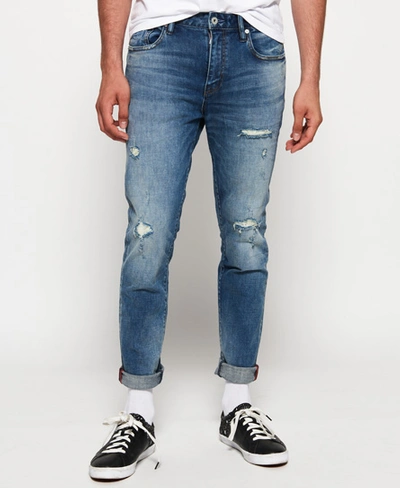 Shop Superdry Tyler Slim Jeans In Blue