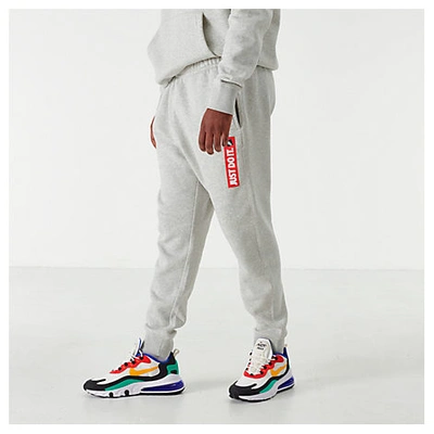 Shop Nike Men's Sportswear Jdi Fleece Jogger Pants In Grey