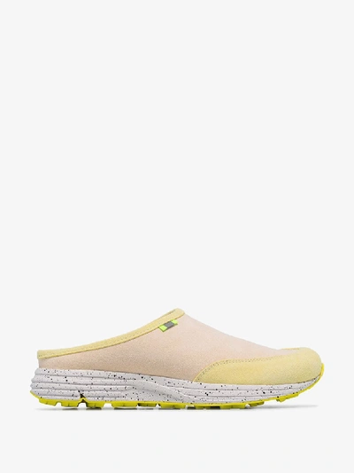 Shop Diemme Yellow Maggiore Flat Slippers
