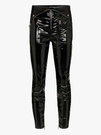 Shop Rta Diavolina Pvc Skinny Trousers In Black