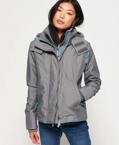 Superdry Arctic Hooded Pop Zip Sd-windcheater Jacket In Blue | ModeSens