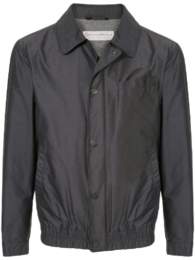 Shop Gieves & Hawkes Lightweight Jacket In Grey