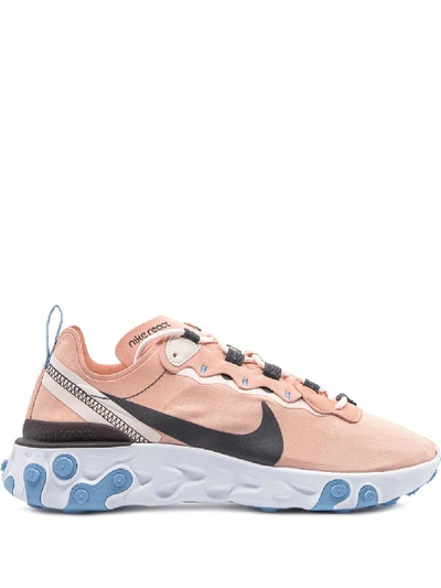 Shop Nike React Element 55 Sneakers In Pink