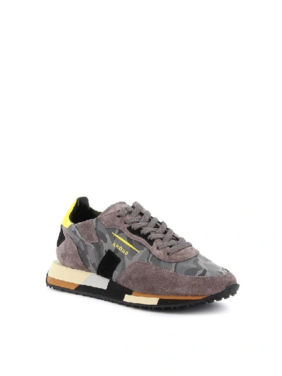 Shop Ghoud Sneakers Leather Rush Low Rmlm Cb08 In Grey