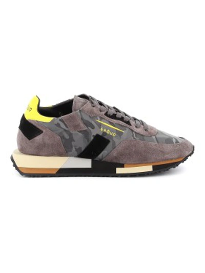 Shop Ghoud Sneakers Leather Rush Low Rmlm Cb08 In Grey