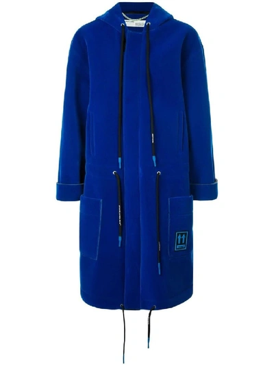 Shop Off-white Blue Men's Cobalt Oversized Parka