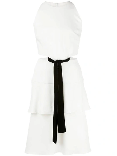 Shop Proenza Schouler White Cut-out Bow Dress