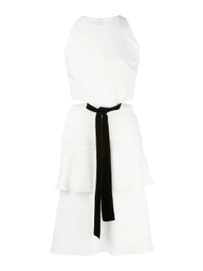 Shop Proenza Schouler White Cut-out Bow Dress