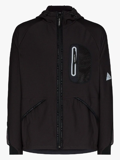 Shop And Wander Black Lightweight Fleece Zipped Jacket In Grey