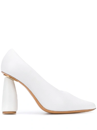 Shop Jacquemus Les Chaussures Jacques 105mm Pumps In White