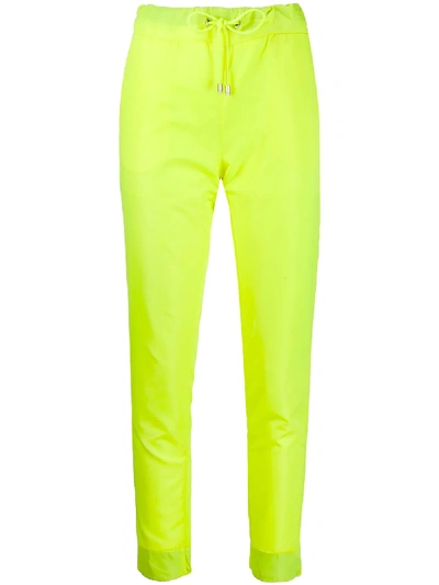 Shop Philipp Plein Space Slim Fit Trousers In Yellow