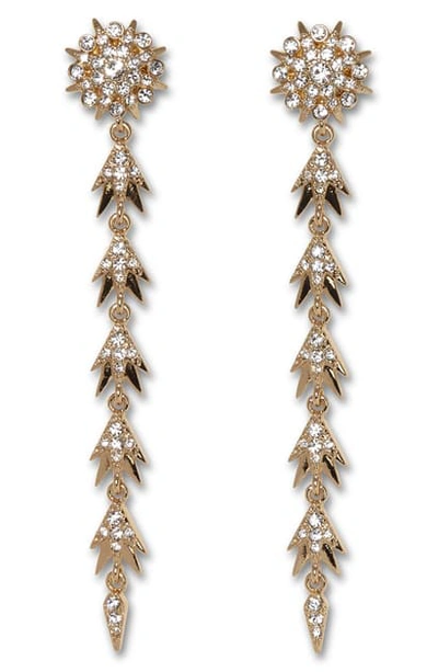 Shop Vince Camuto Starburst Linear Earrings In Gold