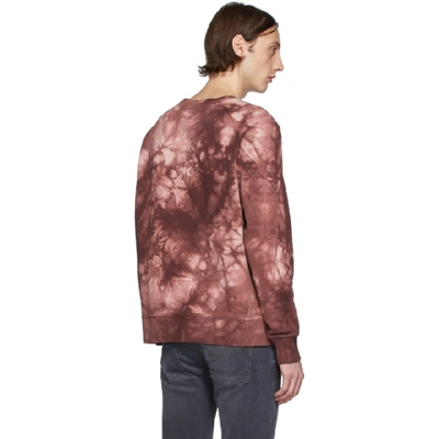 Nudie Jeans Melvin Logo-print Tie-dyed Organic Loopback Cotton-jersey  Sweatshirt In Fig | ModeSens