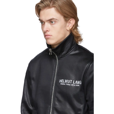 Shop Helmut Lang Black Sash Polsh Track Jacket In Basalt Blck
