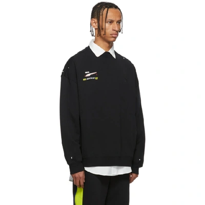 Shop Ader Error Black Puma Edition Crew Sweatshirt
