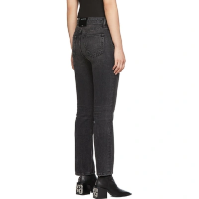 Shop Alexander Wang Black Cult Cropped Jeans In 015 Grey Ag