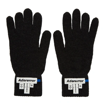 Shop Ader Error Black Wrist Label Play Gloves