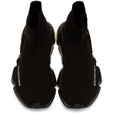 Shop Balenciaga Black Speed Sneakers In 1009 Bk/wh/