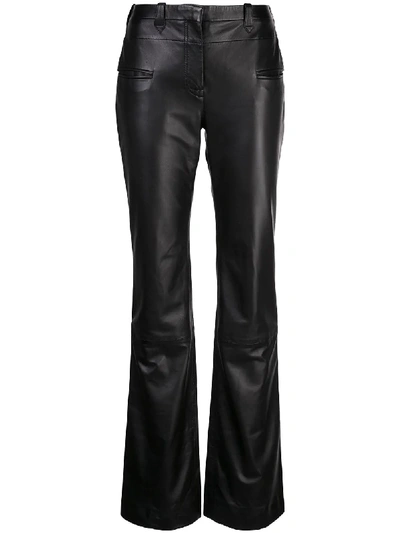 Shop Altuzarra Serge Leather Trousers In Black