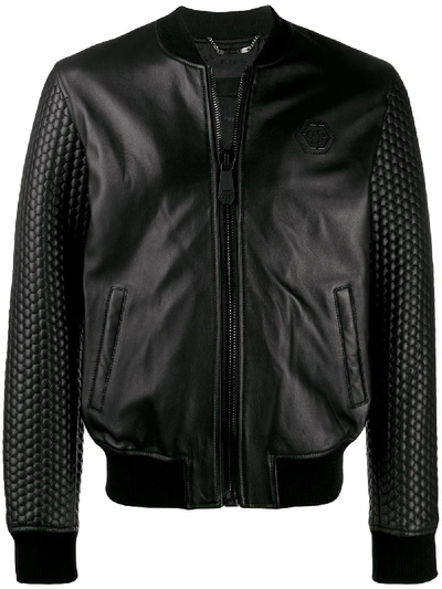 Shop Philipp Plein Bomberjacke Mit Totenkopf In Black