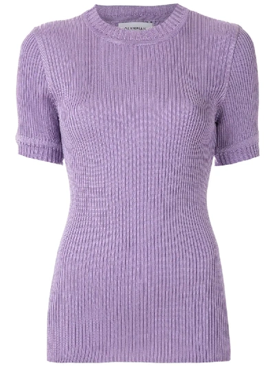 Shop Olympiah Margose Knit Top In Purple