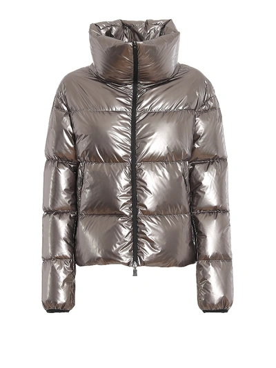 Shop Herno Water Repellent Ultralight Puffer Jacket In Metallic