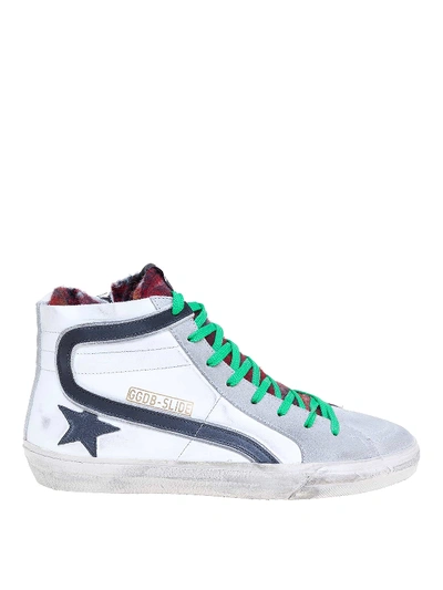 Shop Golden Goose Slide High-top Sneakers In White