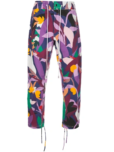 Shop Prabal Gurung Drawstring Waist Trousers In Purple