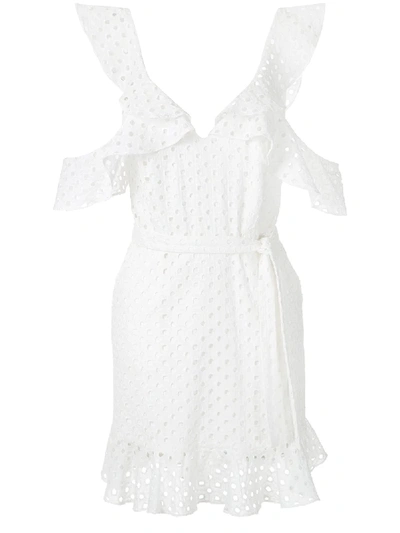 Shop Olympiah Orchid Laise Dress In White