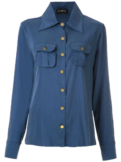Olympiah Tulipe Pockets Shirt In Blue